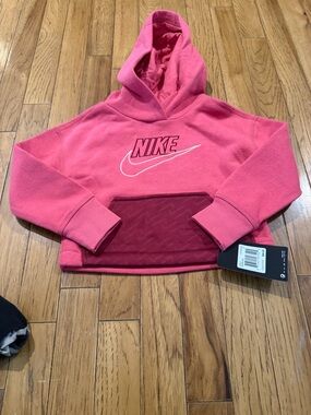 Nike Hot Pink Hoodie with Dark Pink Pocket